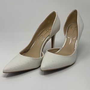 White Jessica Simpson Heels